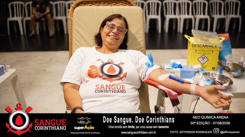 50º Edição - Campanha Sangue Corinthiano - Neo Quimíca Arena - 07 de Agosto 2026