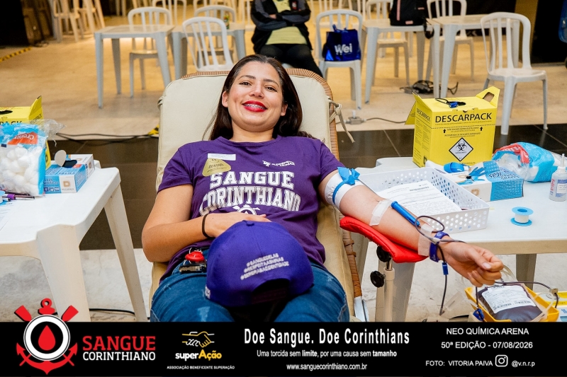 50º Edição - Campanha Sangue Corinthiano - Neo Quimíca Arena - 07 de Agosto 2026
