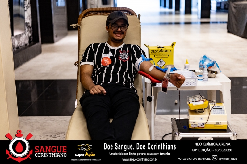 50º Edição - Campanha Sangue Corinthiano - Neo Quimíca Arena - 07 de Agosto 2026