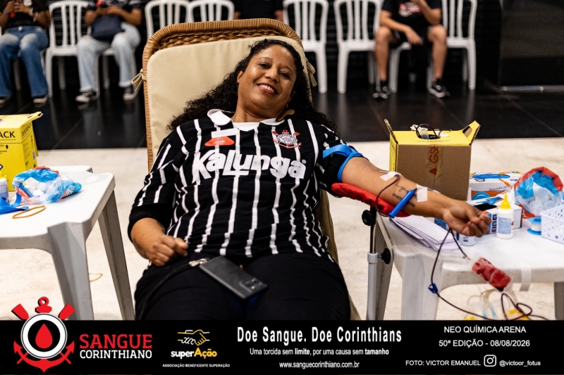50º Edição - Campanha Sangue Corinthiano - Neo Quimíca Arena - 07 de Agosto 2026