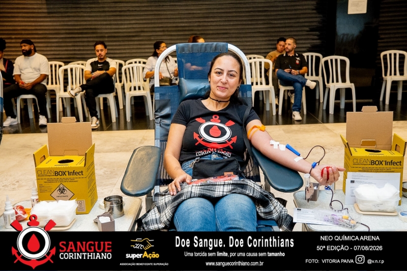 50º Edição - Campanha Sangue Corinthiano - Neo Quimíca Arena - 07 de Agosto 2026