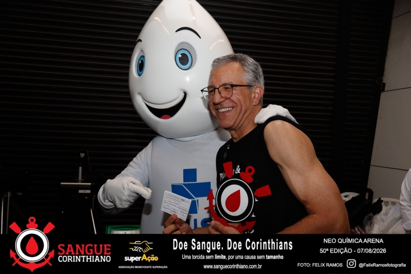 50º Edição - Campanha Sangue Corinthiano - Neo Quimíca Arena - 07 de Agosto 2026