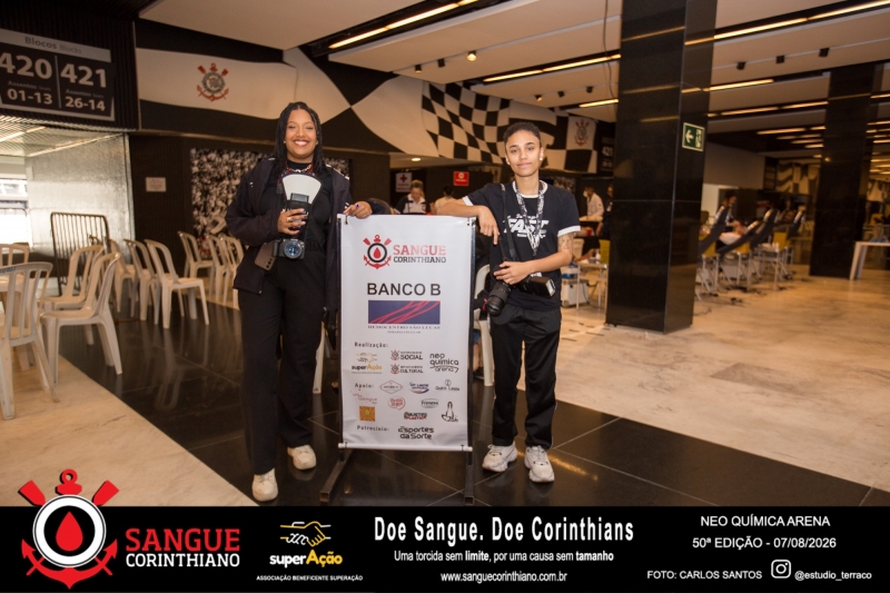 50º Edição - Campanha Sangue Corinthiano - Neo Quimíca Arena - 07 de Agosto 2026