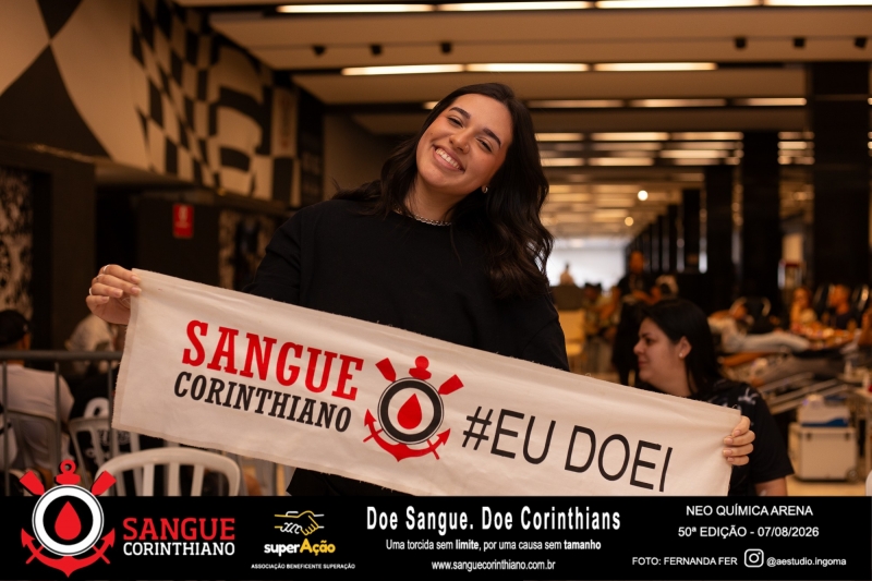50º Edição - Campanha Sangue Corinthiano - Neo Quimíca Arena - 07 de Agosto 2026