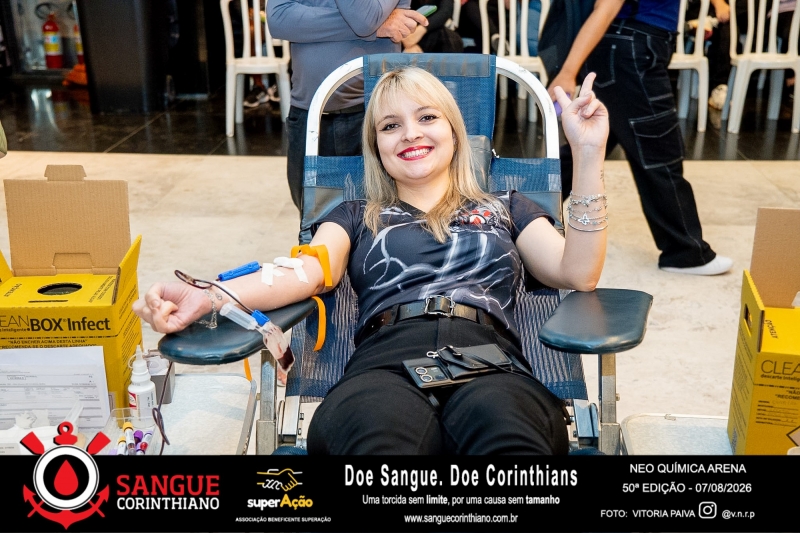50º Edição - Campanha Sangue Corinthiano - Neo Quimíca Arena - 07 de Agosto 2026