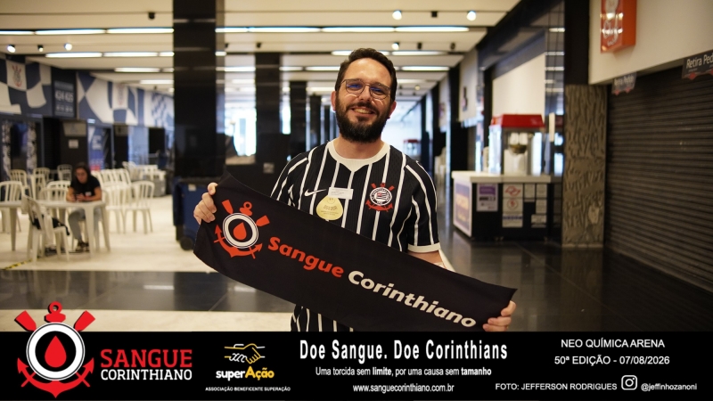 50º Edição - Campanha Sangue Corinthiano - Neo Quimíca Arena - 07 de Agosto 2026