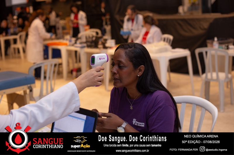 50º Edição - Campanha Sangue Corinthiano - Neo Quimíca Arena - 07 de Agosto 2026