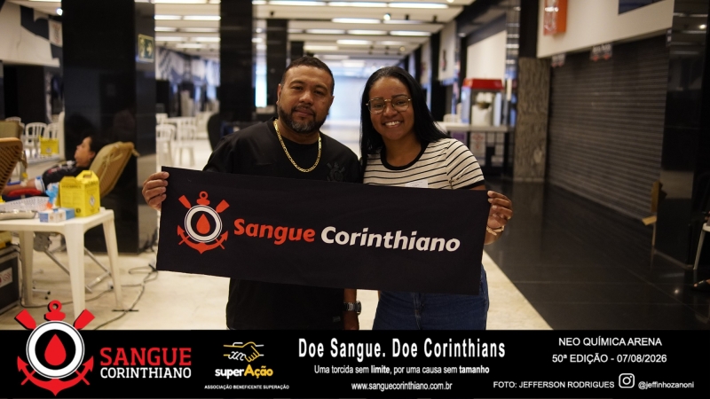 50º Edição - Campanha Sangue Corinthiano - Neo Quimíca Arena - 07 de Agosto 2026