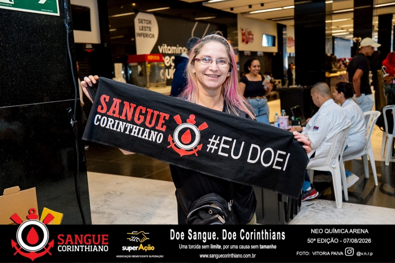 50º Edição - Campanha Sangue Corinthiano - Neo Quimíca Arena - 07 de Agosto 2026
