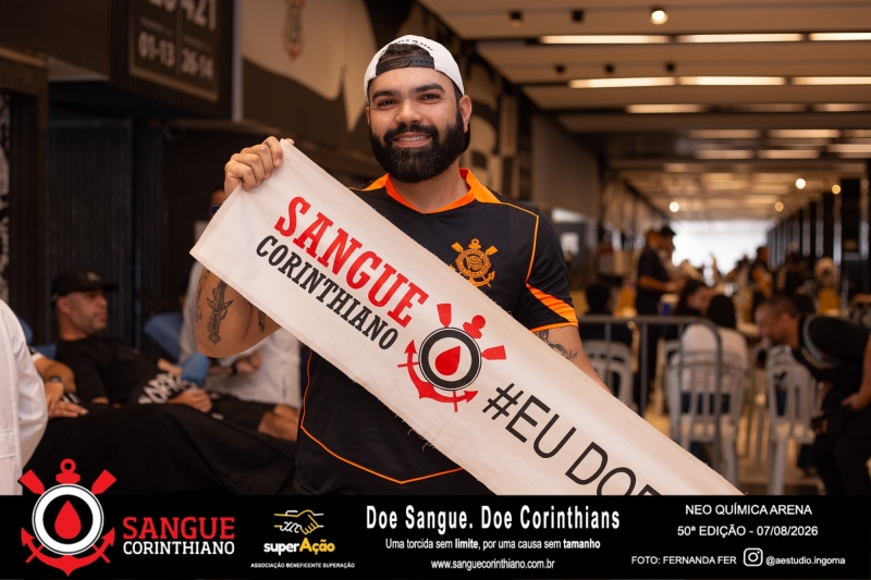 50º Edição - Campanha Sangue Corinthiano - Neo Quimíca Arena - 07 de Agosto 2026