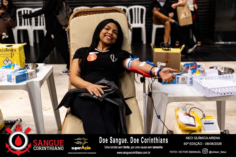 50º Edição - Campanha Sangue Corinthiano - Neo Quimíca Arena - 07 de Agosto 2026