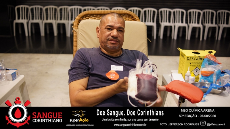 50º Edição - Campanha Sangue Corinthiano - Neo Quimíca Arena - 07 de Agosto 2026