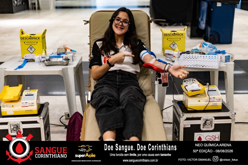50º Edição - Campanha Sangue Corinthiano - Neo Quimíca Arena - 07 de Agosto 2026