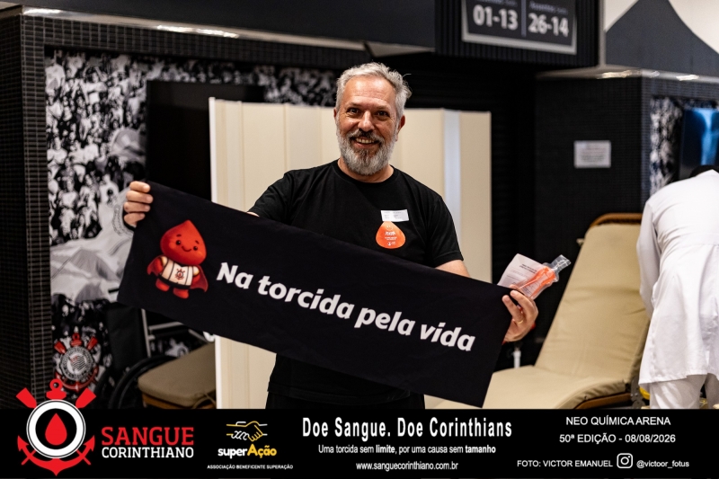 50º Edição - Campanha Sangue Corinthiano - Neo Quimíca Arena - 07 de Agosto 2026