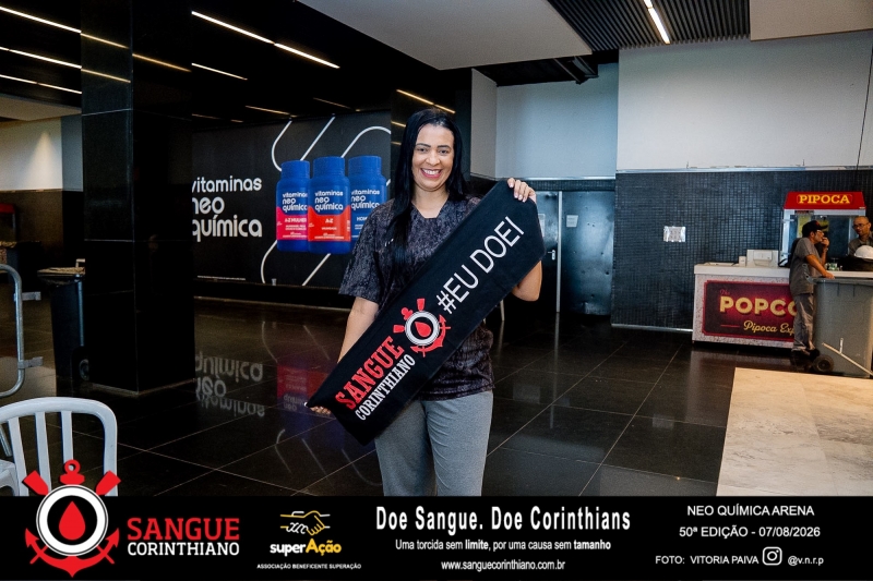 50º Edição - Campanha Sangue Corinthiano - Neo Quimíca Arena - 07 de Agosto 2026