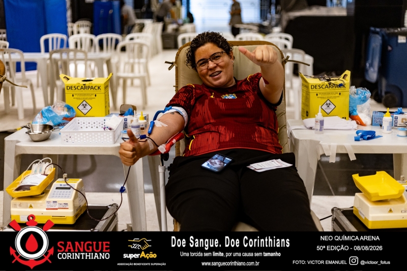 50º Edição - Campanha Sangue Corinthiano - Neo Quimíca Arena - 07 de Agosto 2026