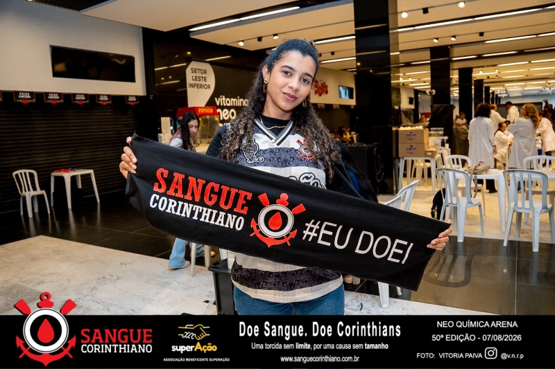 50º Edição - Campanha Sangue Corinthiano - Neo Quimíca Arena - 07 de Agosto 2026