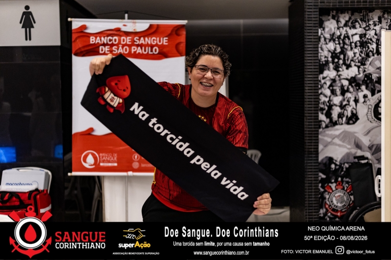 50º Edição - Campanha Sangue Corinthiano - Neo Quimíca Arena - 07 de Agosto 2026