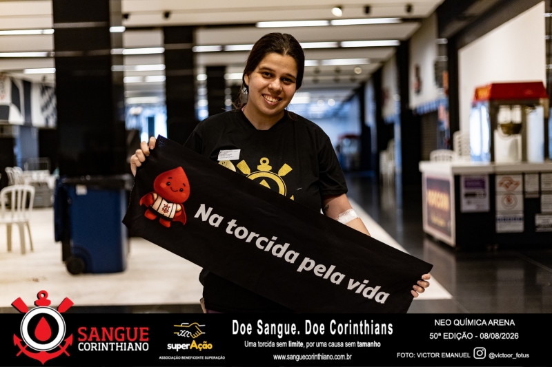 50º Edição - Campanha Sangue Corinthiano - Neo Quimíca Arena - 07 de Agosto 2026