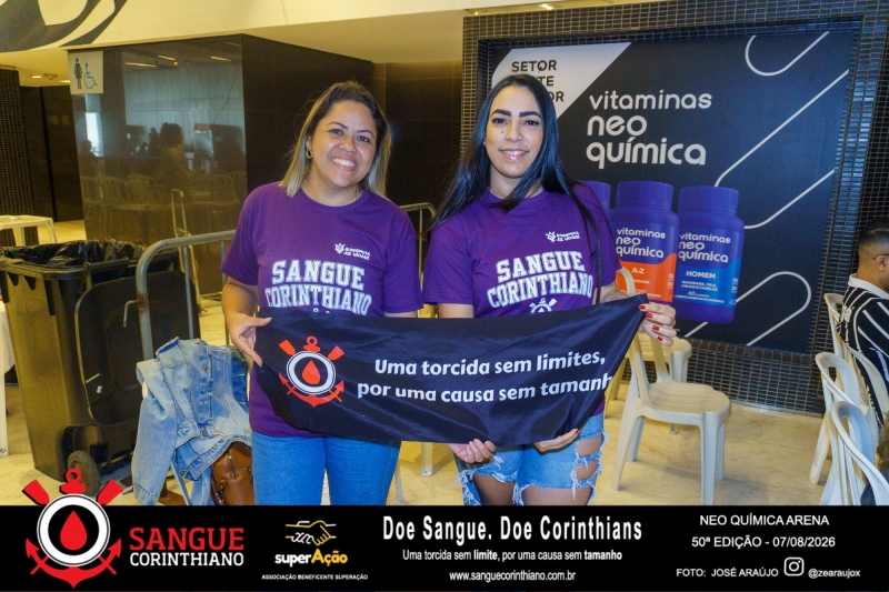 50º Edição - Campanha Sangue Corinthiano - Neo Quimíca Arena - 07 de Agosto 2026
