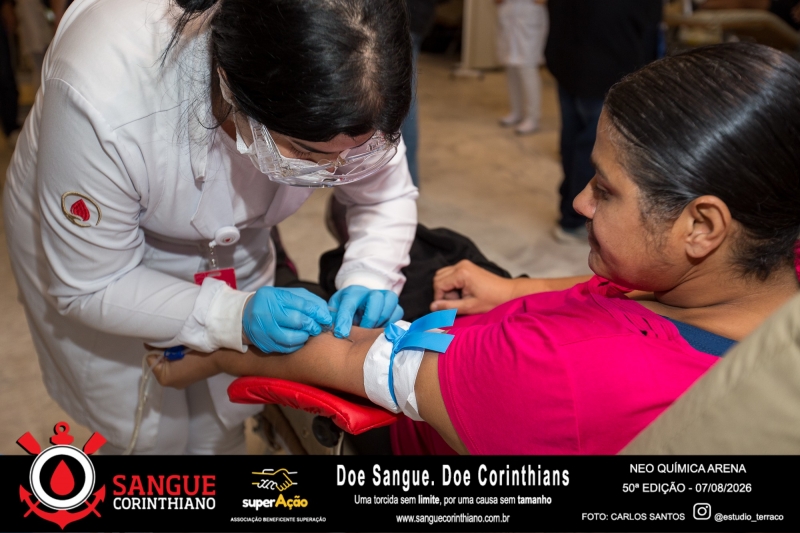 50º Edição - Campanha Sangue Corinthiano - Neo Quimíca Arena - 07 de Agosto 2026