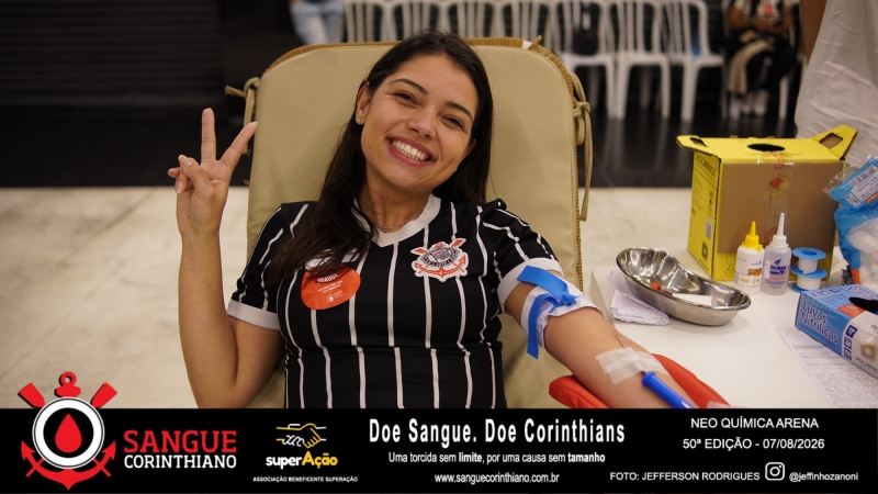 50º Edição - Campanha Sangue Corinthiano - Neo Quimíca Arena - 07 de Agosto 2026