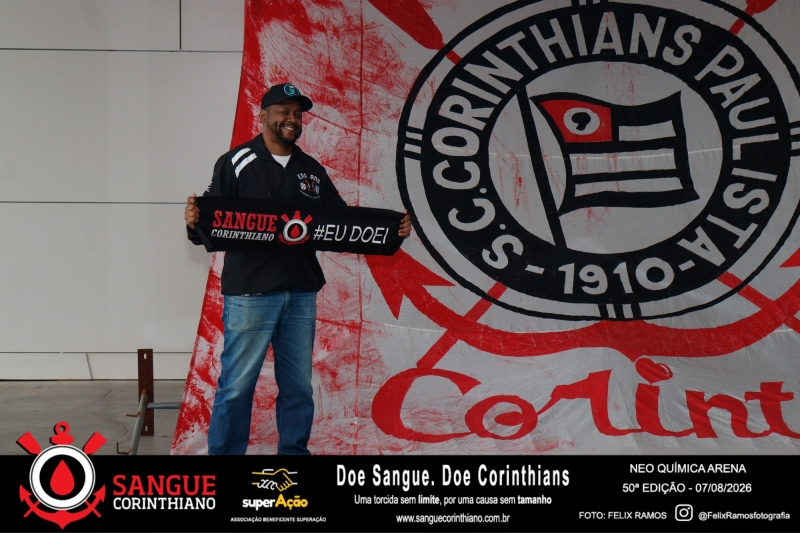 50º Edição - Campanha Sangue Corinthiano - Neo Quimíca Arena - 07 de Agosto 2026