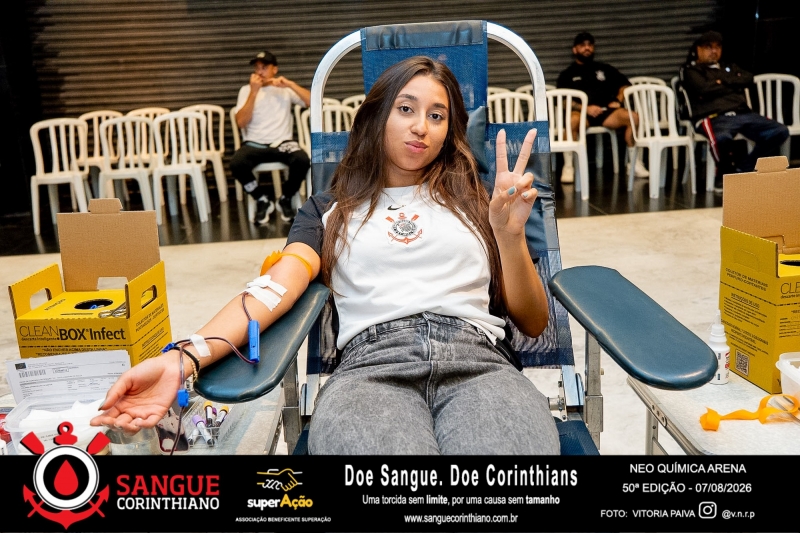 50º Edição - Campanha Sangue Corinthiano - Neo Quimíca Arena - 07 de Agosto 2026