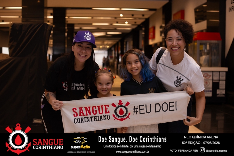 50º Edição - Campanha Sangue Corinthiano - Neo Quimíca Arena - 07 de Agosto 2026