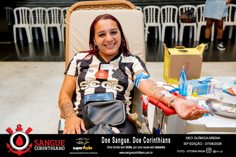 50º Edição - Campanha Sangue Corinthiano - Neo Quimíca Arena - 07 de Agosto 2026