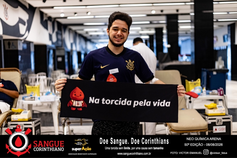 50º Edição - Campanha Sangue Corinthiano - Neo Quimíca Arena - 07 de Agosto 2026