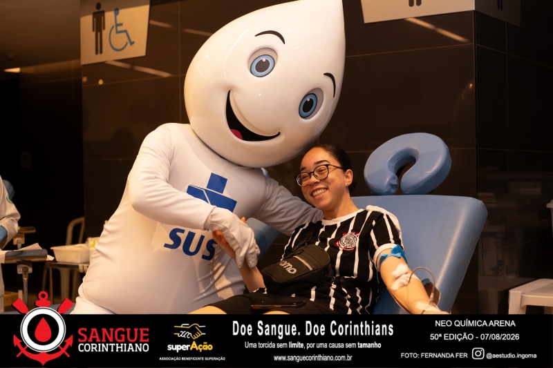 50º Edição - Campanha Sangue Corinthiano - Neo Quimíca Arena - 07 de Agosto 2026
