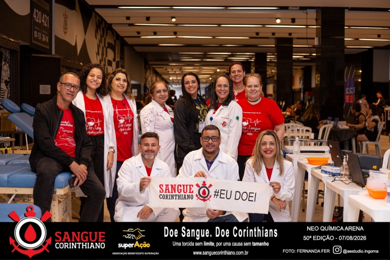 50º Edição - Campanha Sangue Corinthiano - Neo Quimíca Arena - 07 de Agosto 2026