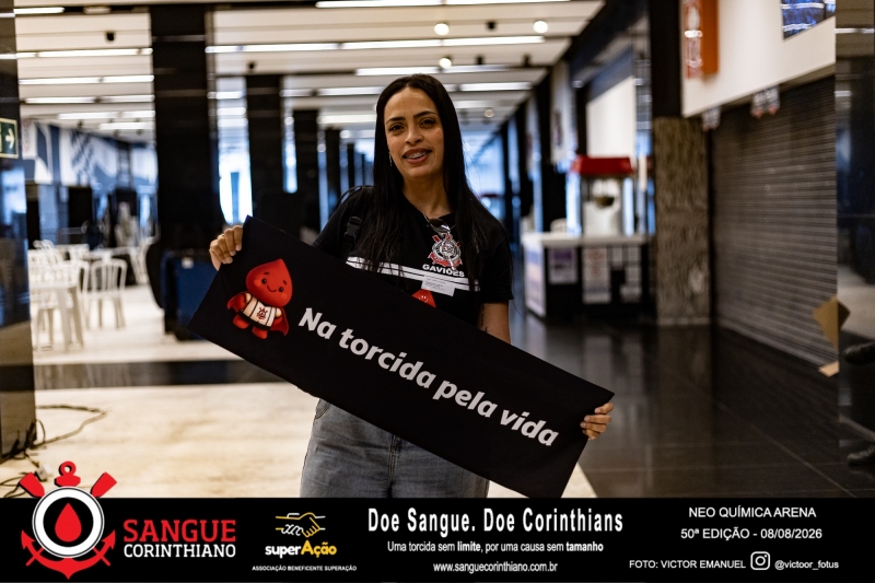 50º Edição - Campanha Sangue Corinthiano - Neo Quimíca Arena - 07 de Agosto 2026