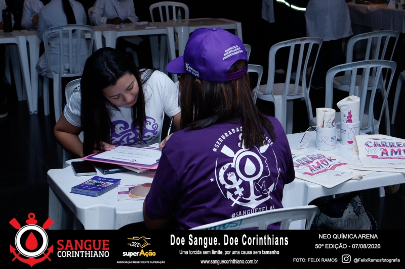 50º Edição - Campanha Sangue Corinthiano - Neo Quimíca Arena - 07 de Agosto 2026