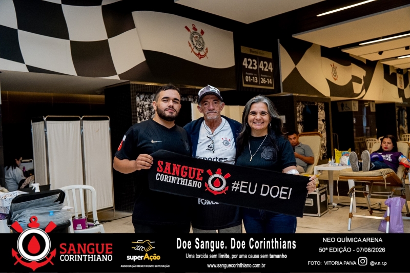 50º Edição - Campanha Sangue Corinthiano - Neo Quimíca Arena - 07 de Agosto 2026