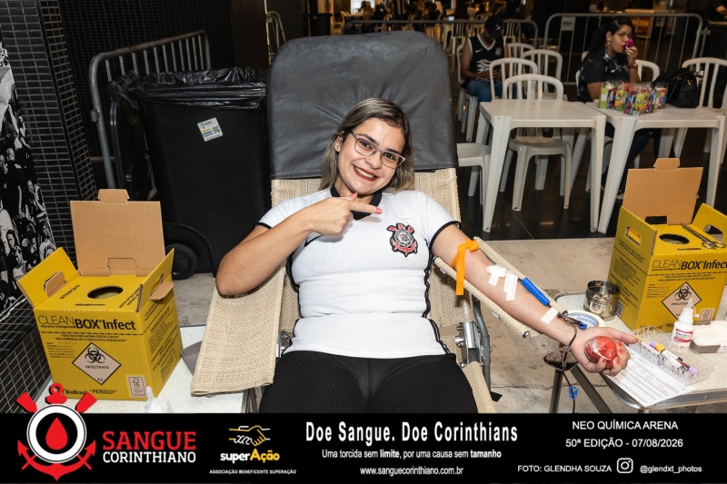 50º Edição - Campanha Sangue Corinthiano - Neo Quimíca Arena - 07 de Agosto 2026