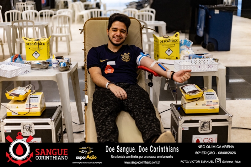 50º Edição - Campanha Sangue Corinthiano - Neo Quimíca Arena - 07 de Agosto 2026