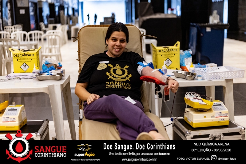 50º Edição - Campanha Sangue Corinthiano - Neo Quimíca Arena - 07 de Agosto 2026