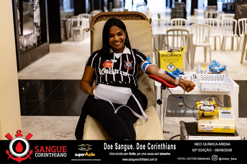 50º Edição - Campanha Sangue Corinthiano - Neo Quimíca Arena - 07 de Agosto 2026