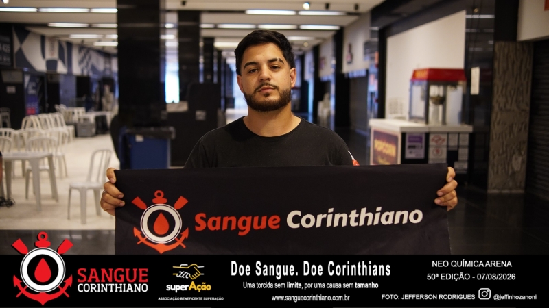 50º Edição - Campanha Sangue Corinthiano - Neo Quimíca Arena - 07 de Agosto 2026