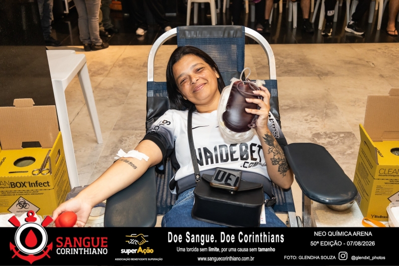 50º Edição - Campanha Sangue Corinthiano - Neo Quimíca Arena - 07 de Agosto 2026