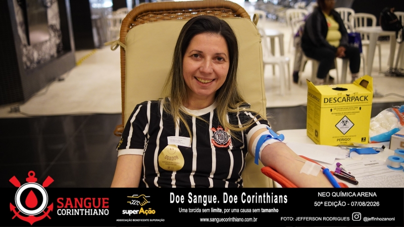 50º Edição - Campanha Sangue Corinthiano - Neo Quimíca Arena - 07 de Agosto 2026
