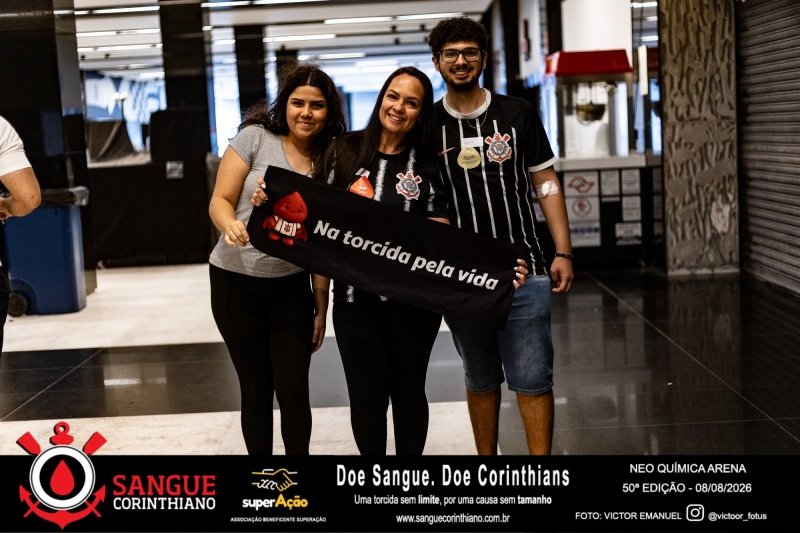 50º Edição - Campanha Sangue Corinthiano - Neo Quimíca Arena - 07 de Agosto 2026