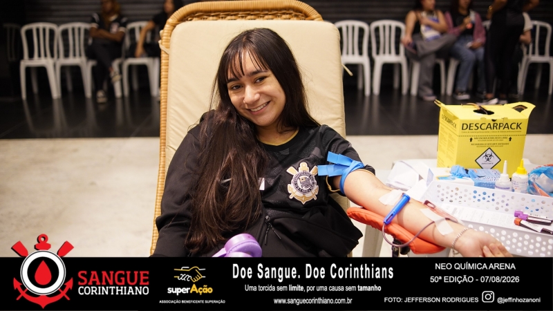 50º Edição - Campanha Sangue Corinthiano - Neo Quimíca Arena - 07 de Agosto 2026