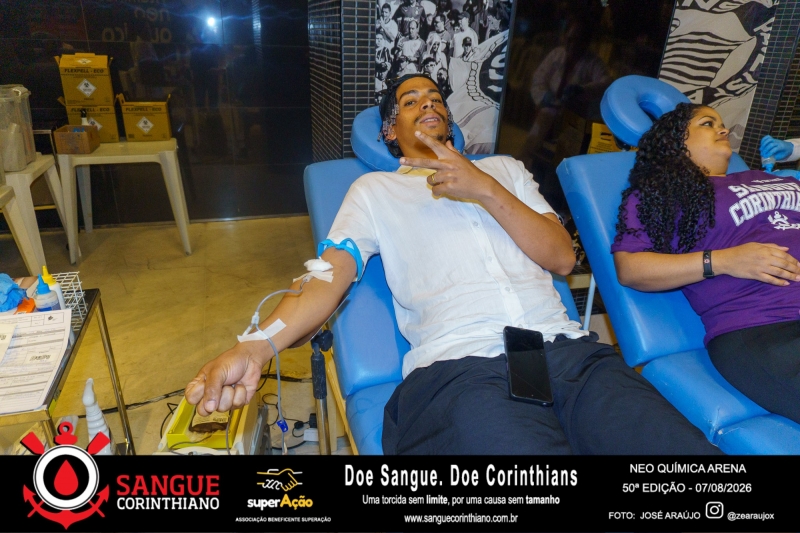 50º Edição - Campanha Sangue Corinthiano - Neo Quimíca Arena - 07 de Agosto 2026
