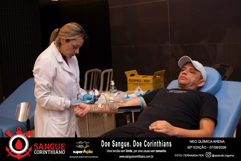 50º Edição - Campanha Sangue Corinthiano - Neo Quimíca Arena - 07 de Agosto 2026