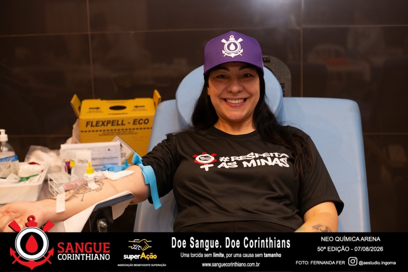 50º Edição - Campanha Sangue Corinthiano - Neo Quimíca Arena - 07 de Agosto 2026