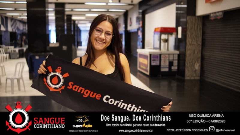 50º Edição - Campanha Sangue Corinthiano - Neo Quimíca Arena - 07 de Agosto 2026