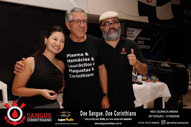 50º Edição - Campanha Sangue Corinthiano - Neo Quimíca Arena - 07 de Agosto 2026